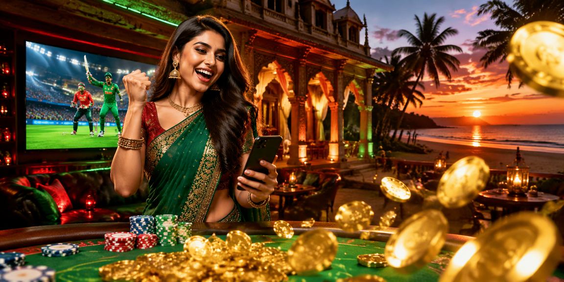 সেন্ট মার্টিনে লাল-সবুজ পরিবেশে ক্রিকেট বেটিং উপভোগরত খেলোয়াড়